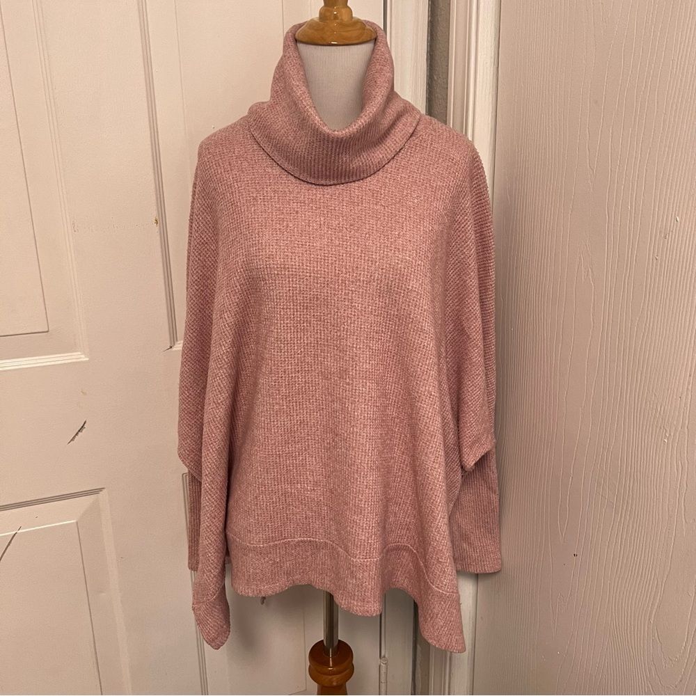 Cherish Oversized Waffle Knit Sweater E3*
